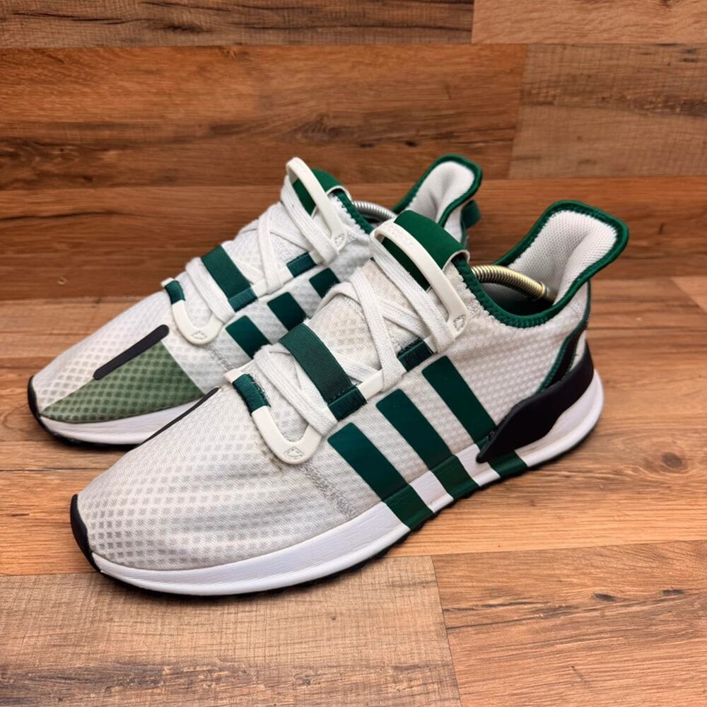 Adidas Originals U_Path Run Green White Black Mens size 11.5 Sneakers